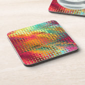 Colorful Liquid Mirco Stippen Drankjes Onderzetter (Linkerzijde)