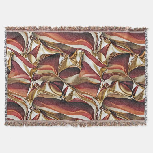 Colorful liquid waves geometric abstract pattern 3 deken (Voorkant)