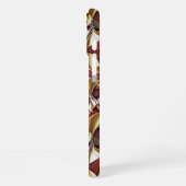 Colorful liquid waves geometric abstract pattern 3 iPhone hoesje (Linkerkant)