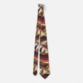 Colorful liquid waves geometric abstract pattern 3 stropdas (Achterkant)