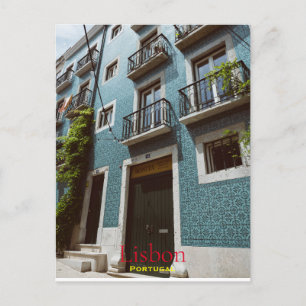 Colorful Lissabon, Travel Portugal Briefkaart