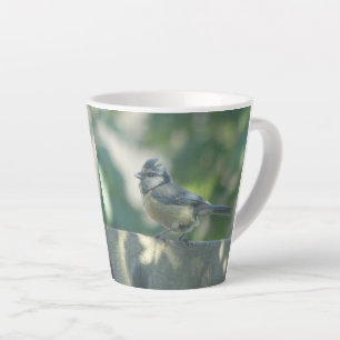 Colorful Little Bird Design Latte Mok