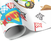 Colorful Little Boy Monster Trucks Patroon Cadeaupapier (Rol Hoek)