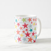 Colorful Little Stars Coffee Mok (Voorkant rechts)