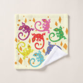 Colorful Lizards Bad Handdoek (Wasdoekje)
