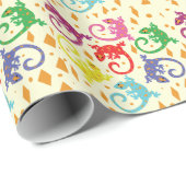 Colorful Lizards Cadeaupapier (Rol Hoek)