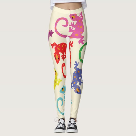 Colorful Lizards Leggings (Voorkant)