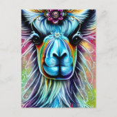 Colorful Llama-Briefkaart Briefkaart (Voorkant)