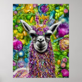 Colorful Llama Poster (Voorkant)