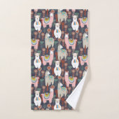 Colorful Llamas Pattern Bad Handdoek (Handdoek)