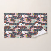 Colorful Llamas Pattern Bad Handdoek (Handdoek)