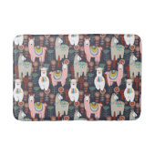 Colorful Llamas Pattern Badmat (Voorkant)