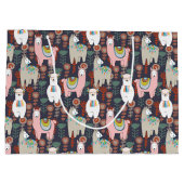 Colorful Llamas Pattern Groot Cadeauzakje (Achterkant)