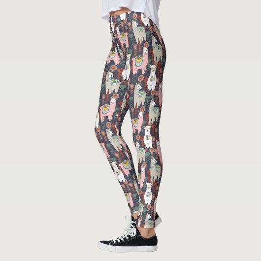 Colorful Llamas Pattern Leggings (Links)