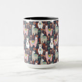 Colorful Llamas Pattern Mok (Midden)