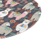 Colorful Llamas Pattern Snijplank (Hoek)