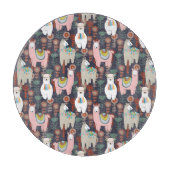 Colorful Llamas Pattern Snijplank (Voorkant)