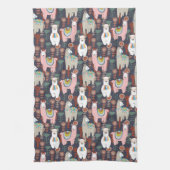 Colorful Llamas Pattern Theedoek (Verticaal)