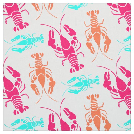 Colorful Lobster Bake Stof (Swatch)