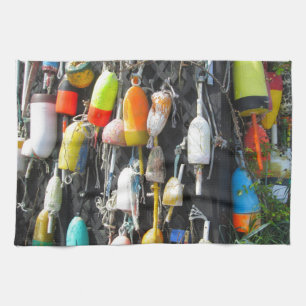 Colorful Lobster Buoys Theedoek