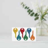 Colorful Locksmith-Visitekaartjes Visitekaartje (Staand voorkant)