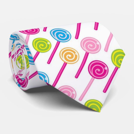 Colorful lolly Patroon stropdas (Opgerold)