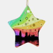 Colorful London Keramisch Ornament (Rechts)