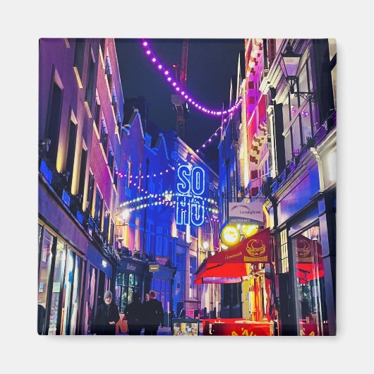 Colorful London Magnet Soho, Engeland (Voorkant)