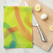 Colorful Loops Abstract Artsy Kitchen Towel Theedoek (Quarter Fold)