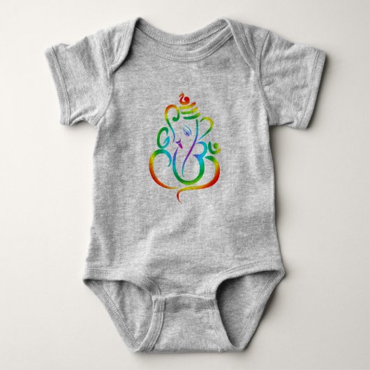 Colorful Lord Ganesha 2 Romper (Voorkant)