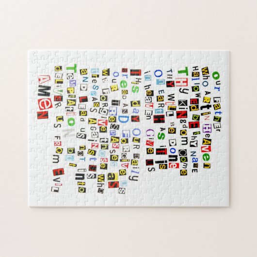 Colorful Lord's Prayer Legpuzzel (Horizontaal)