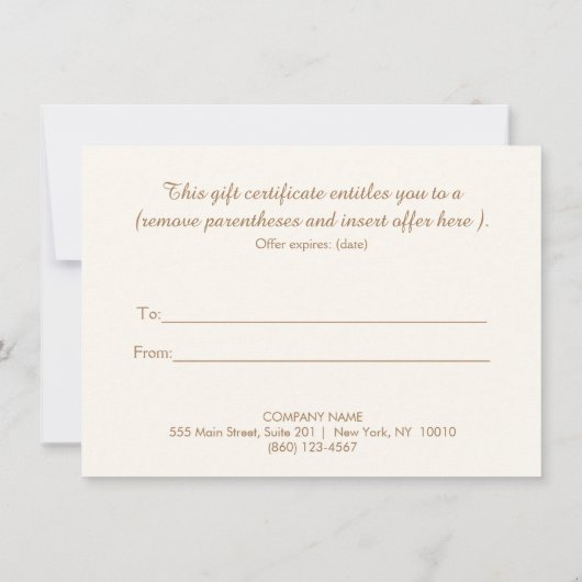 Colorful Lotus Floral Mandala Gift Certificate (Achterkant)