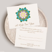 Colorful Lotus Floral Mandala Gift Certificate