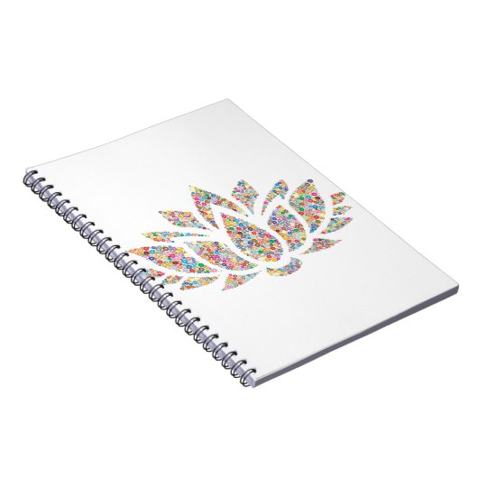 Colorful Lotus Flower Notitieboek (Rechterzijde)