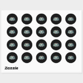 Colorful Lotus Flower Ronde Sticker (Vel)