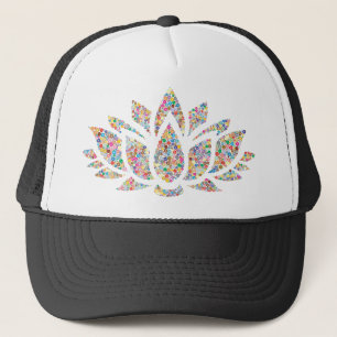Colorful Lotus Flower Trucker Pet