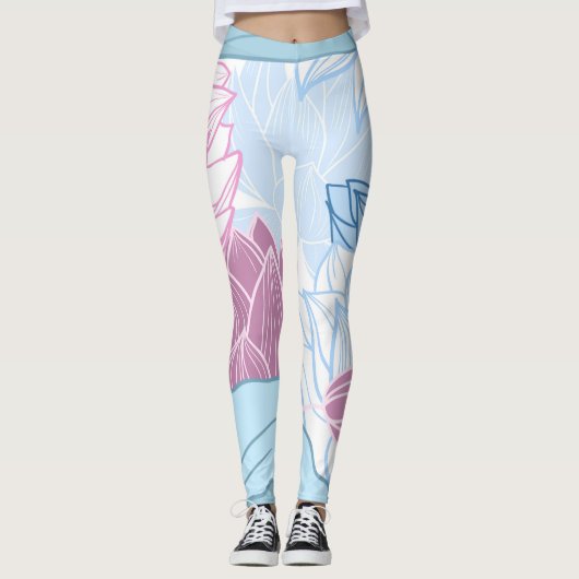 Colorful Lotus Leggings (Voorkant)