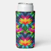 Colorful Lotuses Seltzer Blikjeskoeler (Seltzer Achterkant)