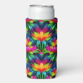 Colorful Lotuses Seltzer Blikjeskoeler (Seltzer Voorkant)