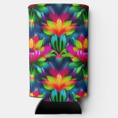 Colorful Lotuses Seltzer Blikjeskoeler (Achterkant)