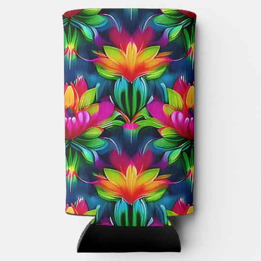 Colorful Lotuses Seltzer Blikjeskoeler (Achterkant)