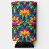 Colorful Lotuses Seltzer Blikjeskoeler (Voorkant)