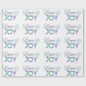 Colorful Love and Joy Cadeaupapier (Vlak)