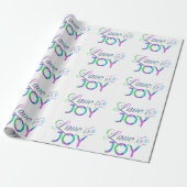Colorful Love and Joy Cadeaupapier (Uitgerold)