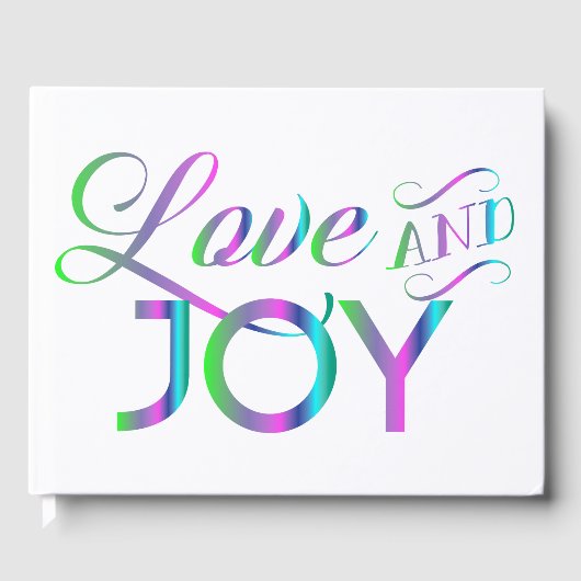 Colorful Love and Joy Gastenboek (Voorkant)