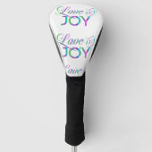 Colorful Love and Joy Golfheadcover (Voorkant)