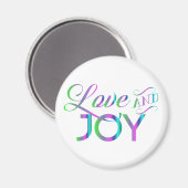 Colorful Love and Joy Magneet (Voorkant / Achterkant)
