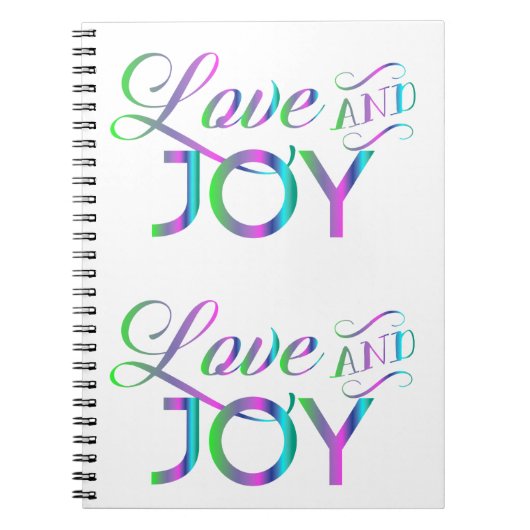 Colorful Love and Joy Notitieboek (Voorkant)