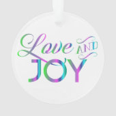 Colorful Love and Joy Ornament (achterkant)