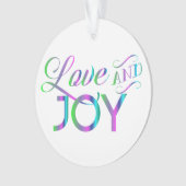 Colorful Love and Joy Ornament (voorkant)